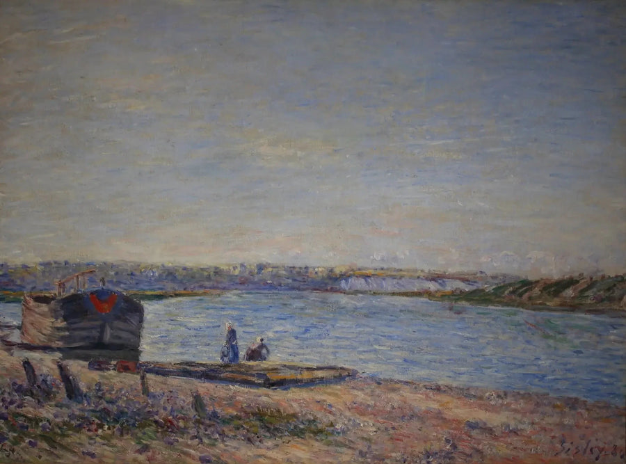 De Heuvels van Veneux, gezien vanuit Saint Mammès - Alfred Sisley