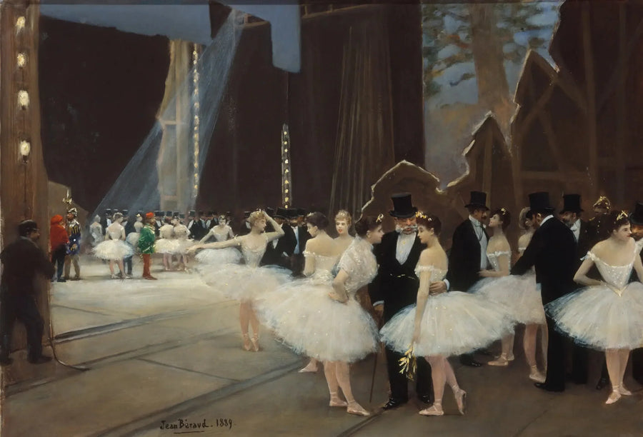 De coulissen van het Parijse Opera - Jean Béroud

Source:
Les coulisses de l'Opéra de Paris - Jean Béraud
