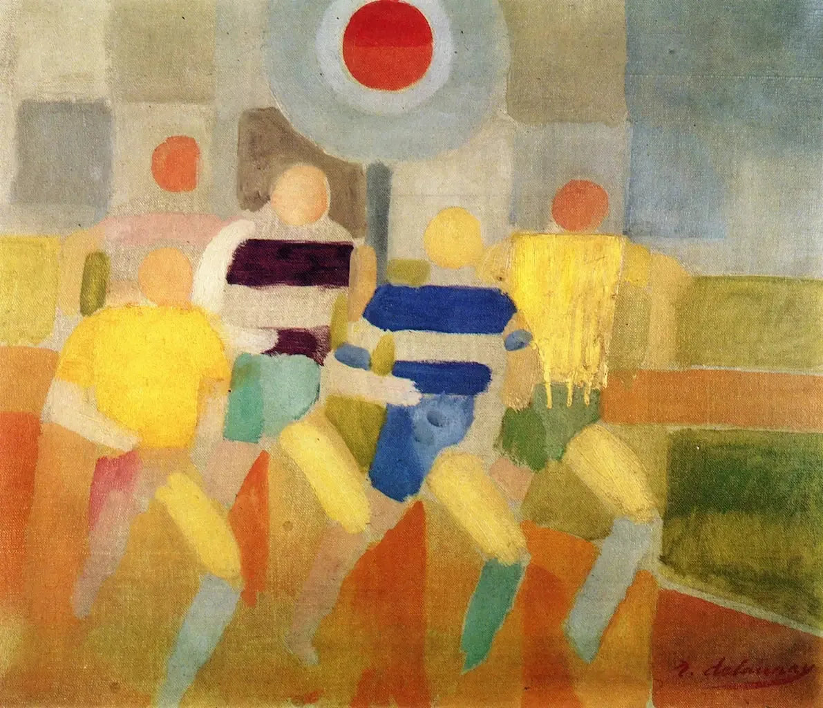 Les Coureurs - Robert Delaunay image 1 copie de tableau peinte à la main