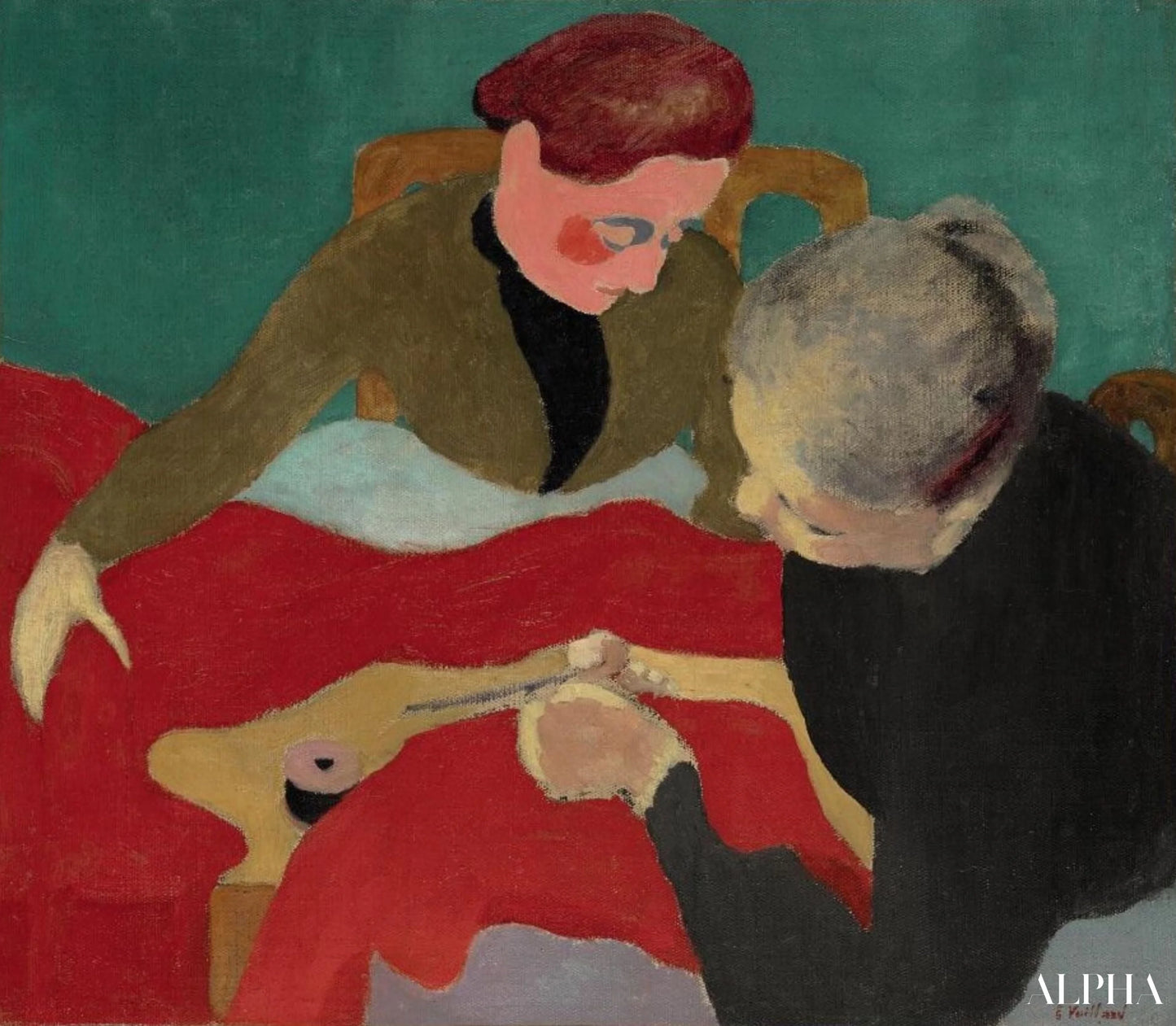 De naaisters - Édouard Vuillard - Reproducties van schilderijen en hoogwaardige schilderijen