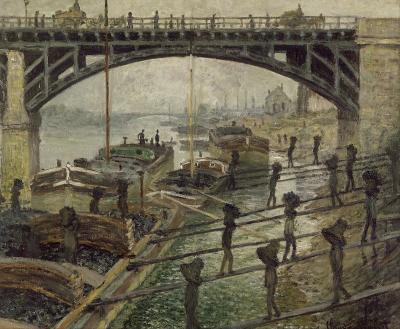 De kolenlossers - Claude Monet