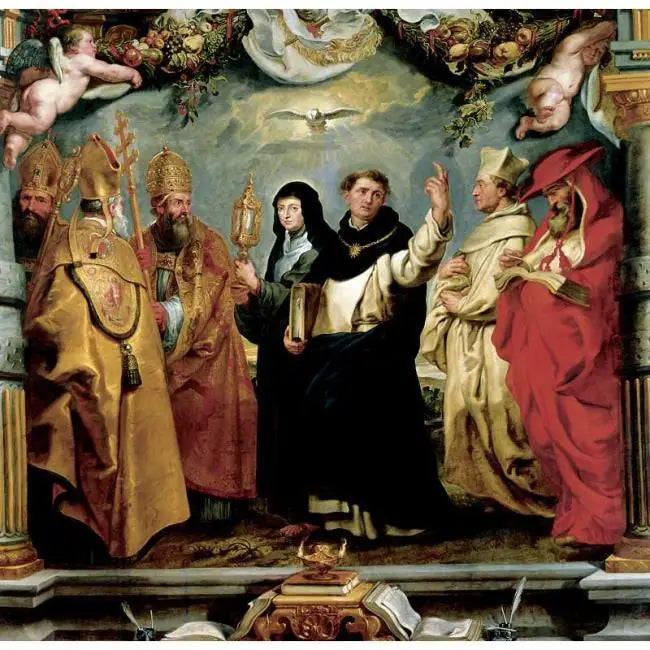 De verdedigers van de Eucharistie - Peter Paul Rubens