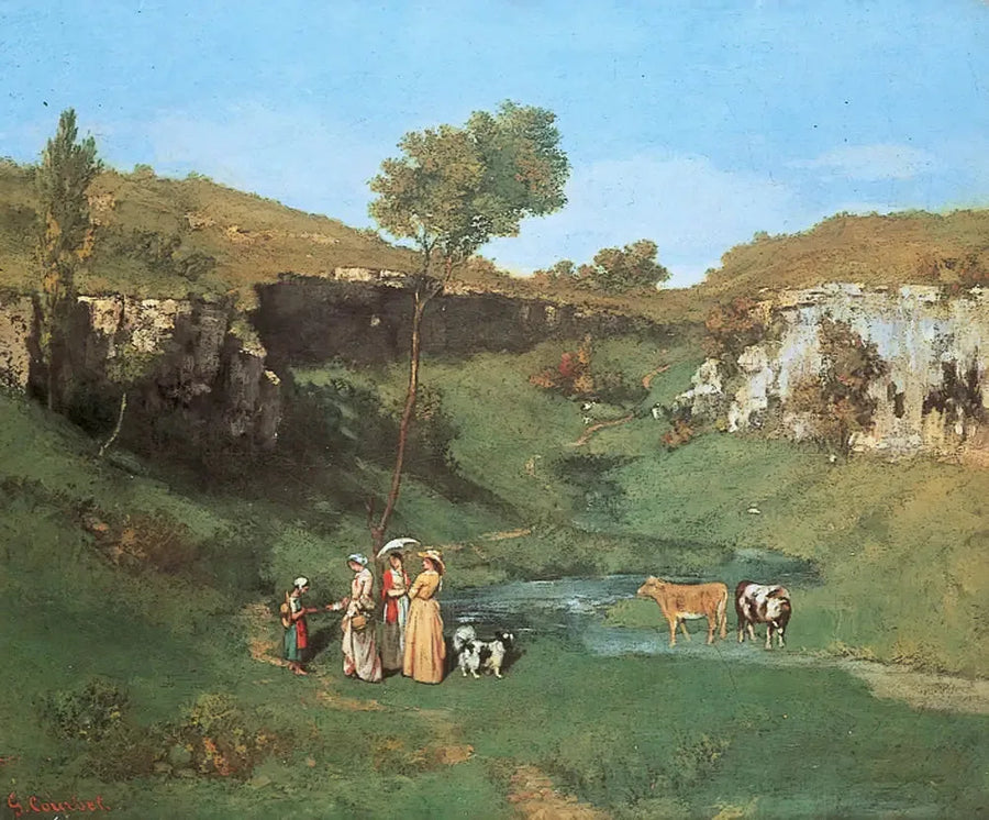 De dorpse meisjes - Gustave Courbet