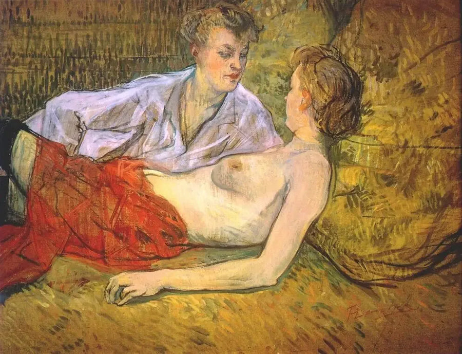 De twee vriendinnen - Henri de Toulouse-Lautrec