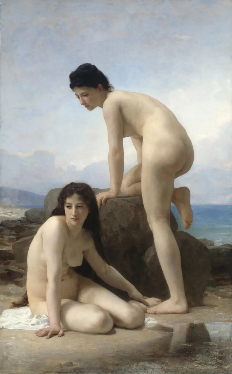 De Twee Badsters - Bouguereau