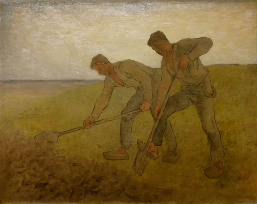 De twee ploegers - Jean-François Millet