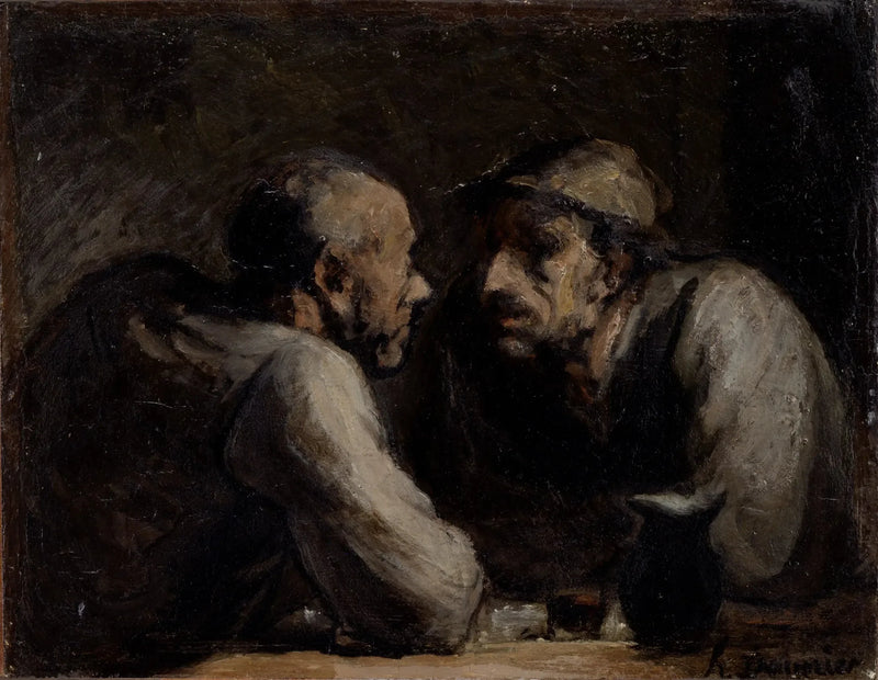 De Twee Drinkers - Honoré Daumier