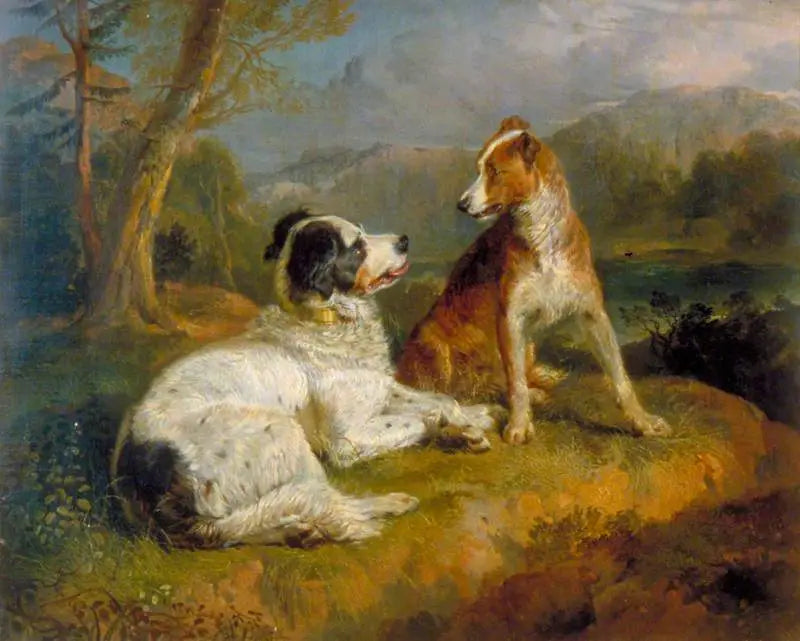 De Twee Honden (naar het gedicht van Robert Burns) - Edwin Henry Landseer

Source:
Les Deux Chiens (d'après le poème de Robert Burns) - Edwin Henry Landseer