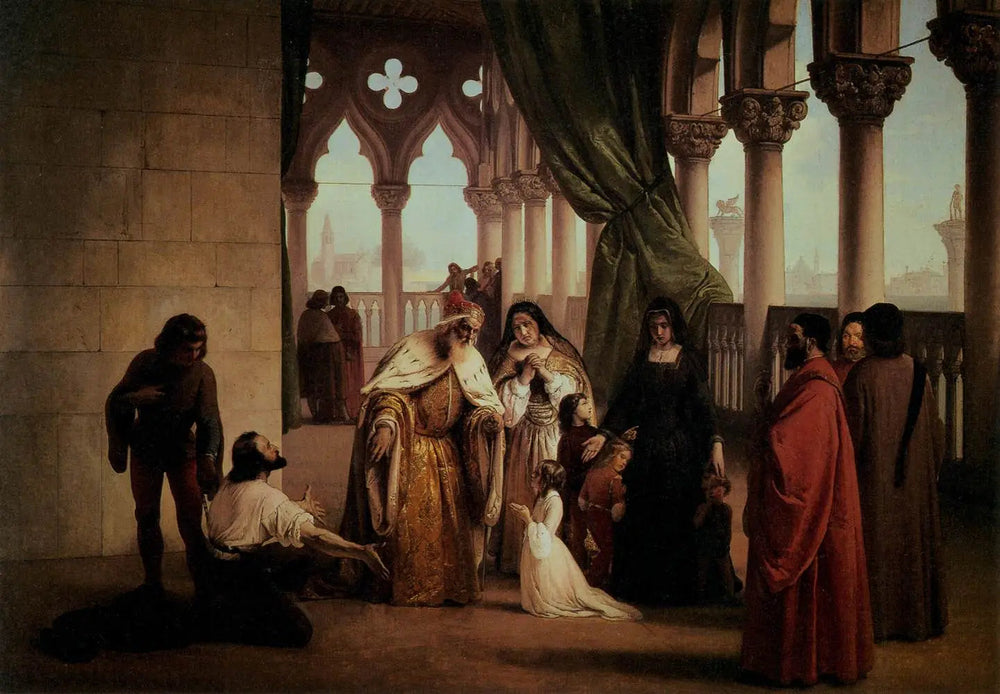 Les deux Foscari - Francesco Hayez - Alpha Reproduction