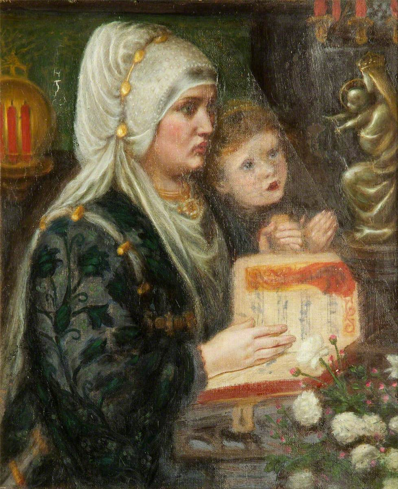 De twee moeders - Dante Gabriel Rossetti