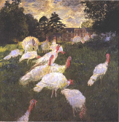 Reproduction du tableau « Les Dindons - Claude Monet » par Alpha Reproduction en peinture à l’huile