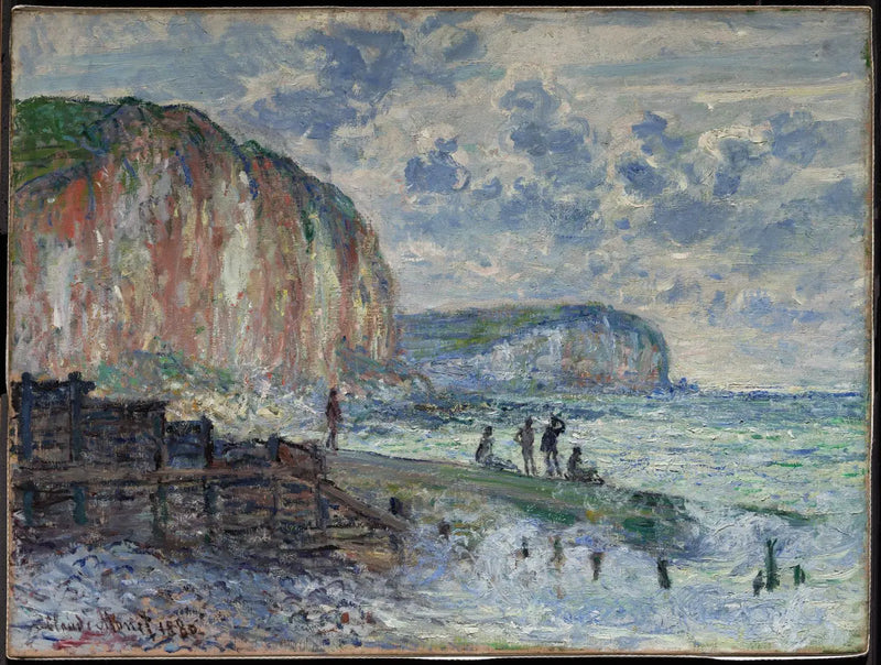 De kliffen van Les Petites Dalles - Claude Monet