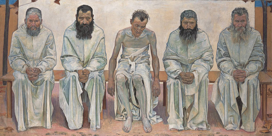 De vermoeiden van het leven - Ferdinand Hodler
