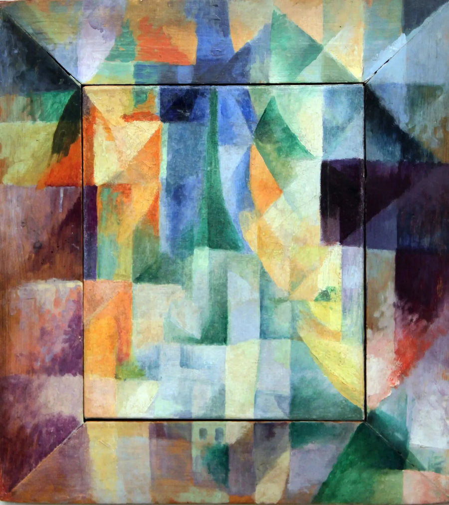 De gelijktijdige vensters op de stad. Deel 1, Motief 2, Eerste replica - Robert Delaunay
