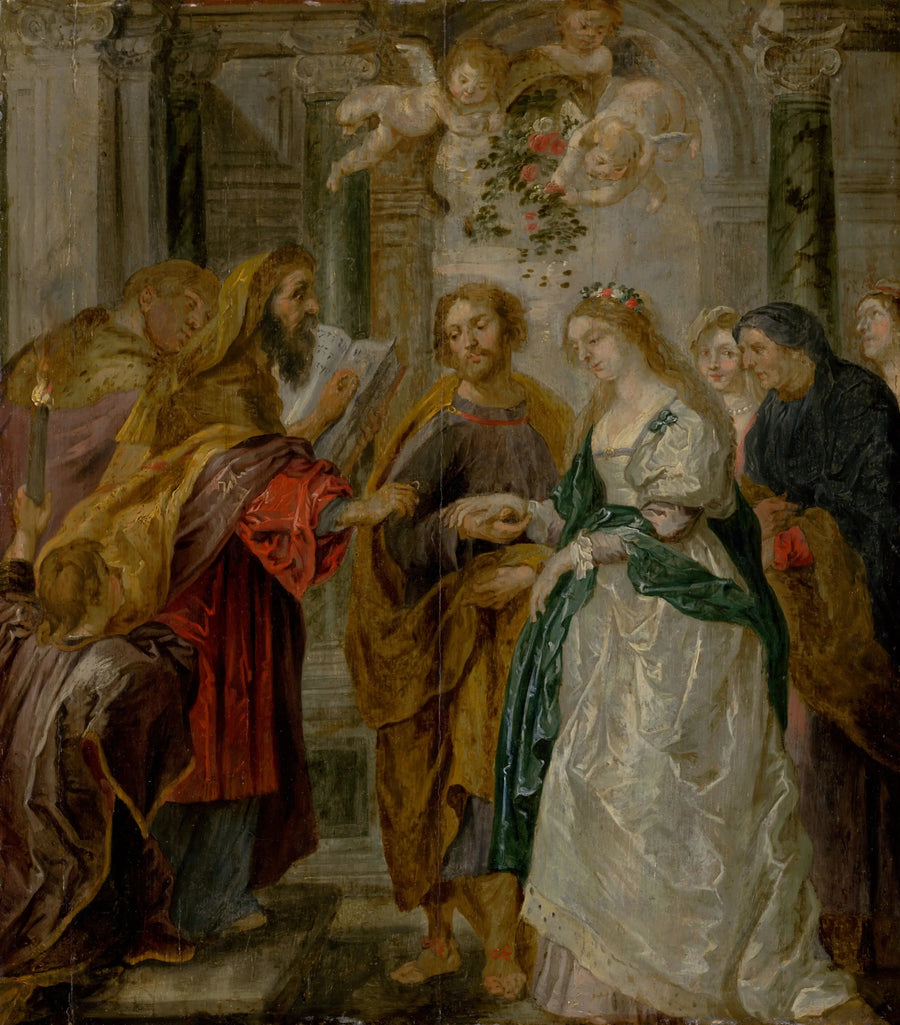 De verloving van de Maagd Maria - Peter Paul Rubens