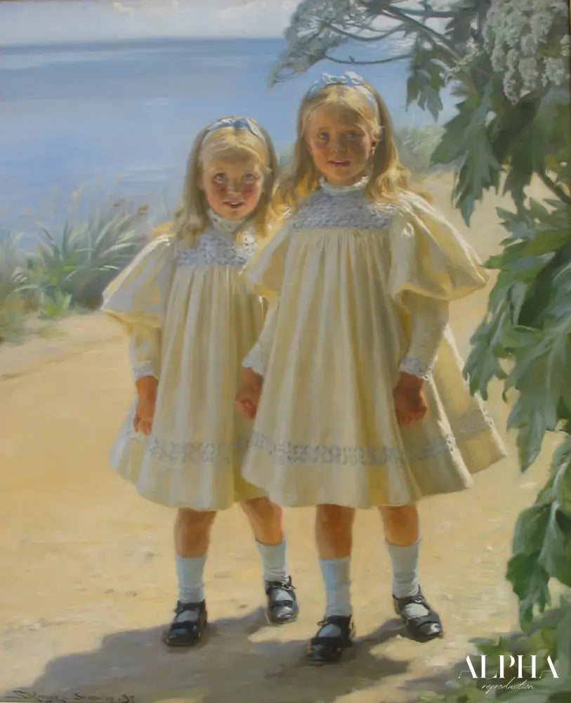 Les filles de Benzon - Peder Severin Kroyer - Reproductions de tableaux et peintures haut de gamme