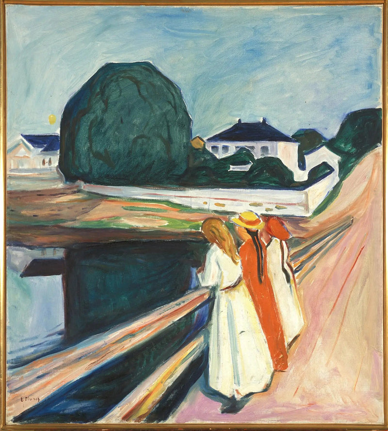 De Meisjes op de Brug - Edvard Munch