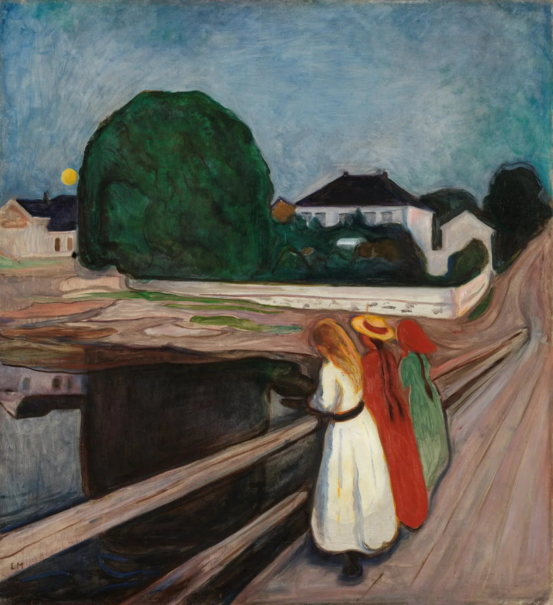 De Meisjes op de Brug - Edvard Munch