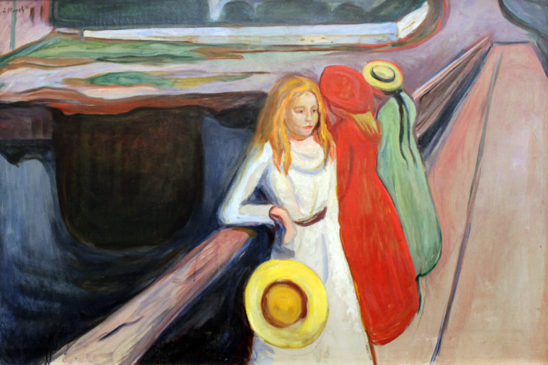 De Meisjes op de Brug - Edvard Munch