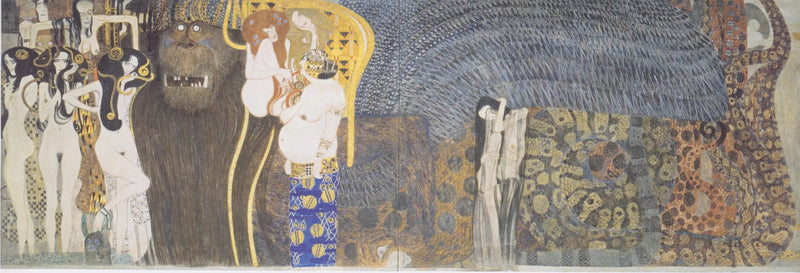 De Krachten van het Kwaad en de drie Gorgonen - Gustav Klimt