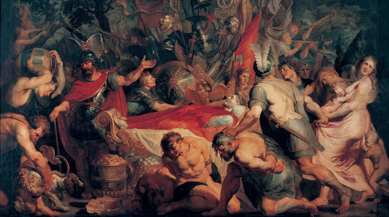 De begrafenis van Decius Mus - Peter Paul Rubens