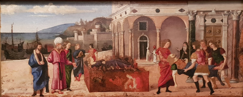 De begrafenis van Marcus Plautius en Orestilla - Cima da Conegliano