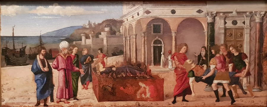 De begrafenis van Marcus Plautius en Orestilla - Cima da Conegliano