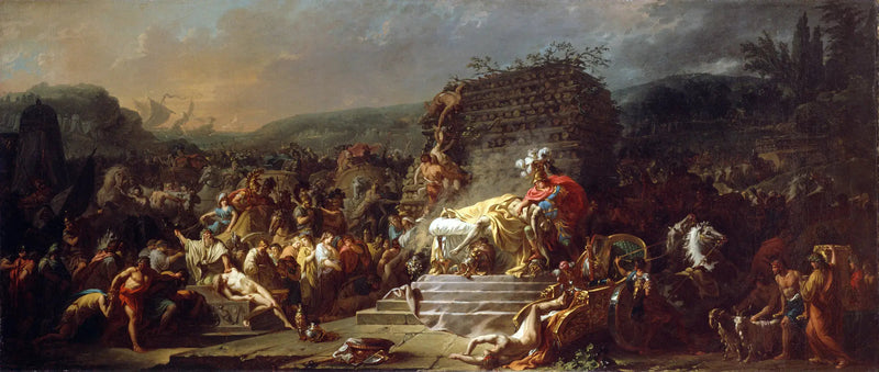 De Begrafenis van Patroclus - Jacques-Louis David