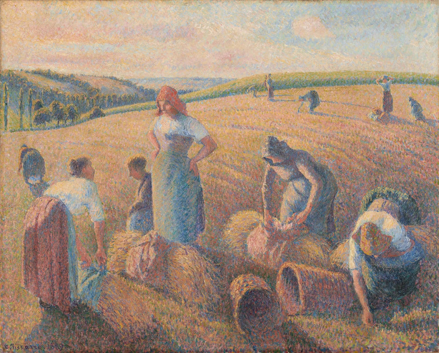 De gleaners - Camille Pissarro