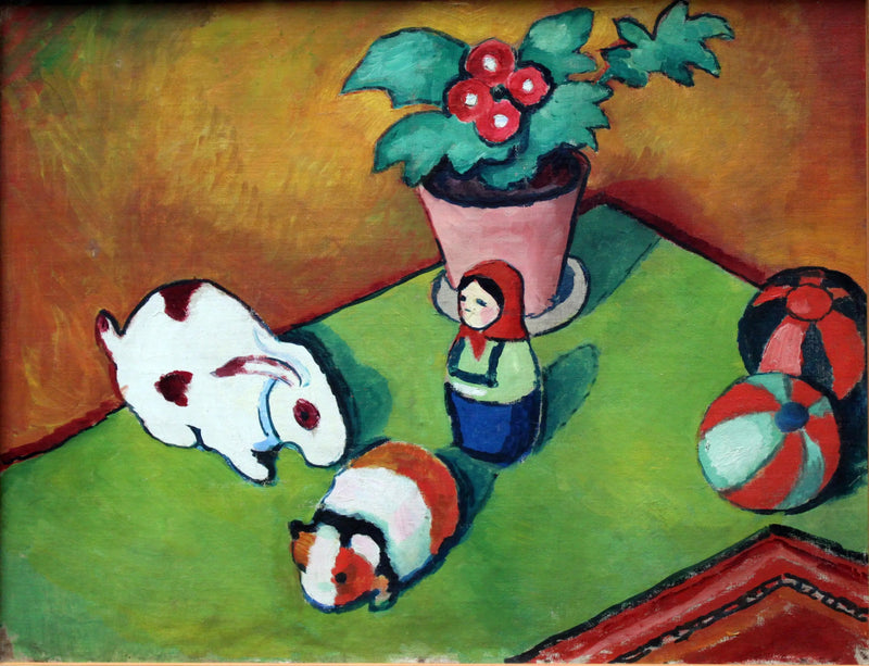 De speeltjes van de kleine Walter - August Macke