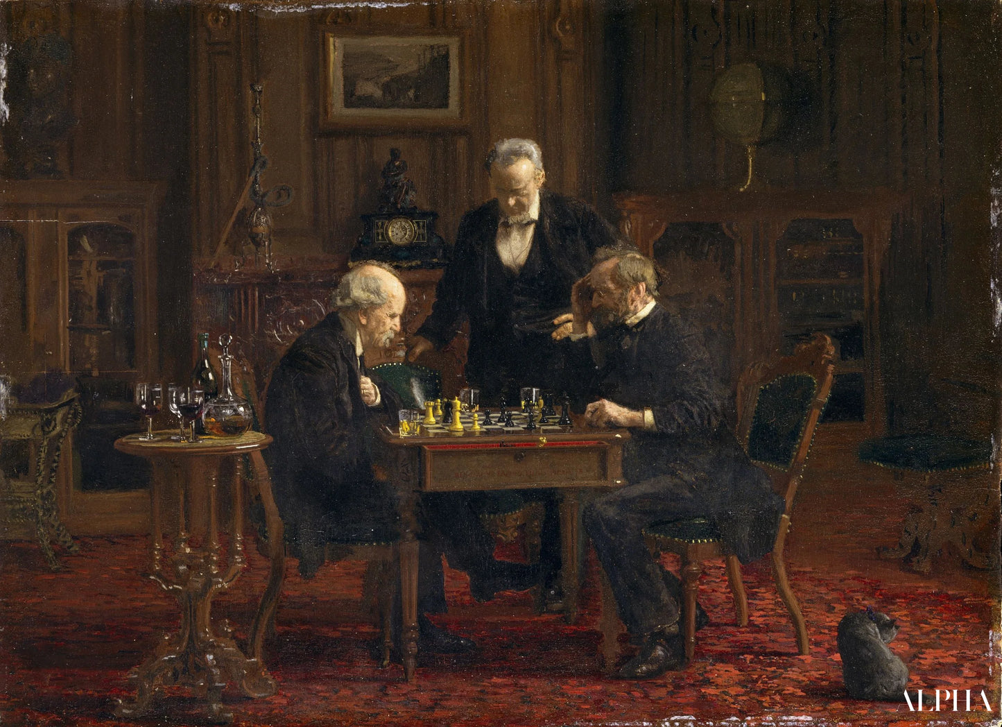 Les joueurs d'échecs - Thomas Eakins - Reproductions de tableaux et peintures haut de gamme