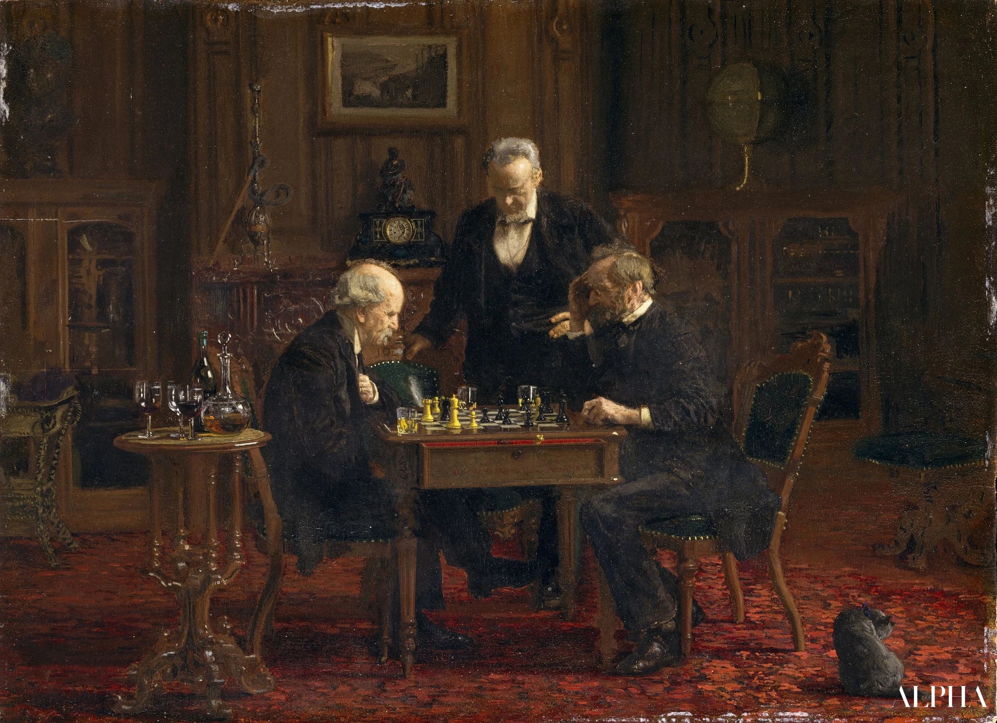 Les joueurs d'échecs - Thomas Eakins - Reproductions de tableaux et peintures haut de gamme