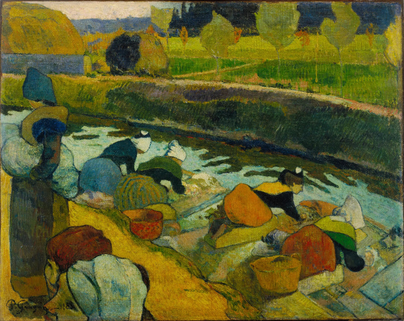 De Wasmachines in Arles I (De Roubine van de Koning) - Paul Gauguin