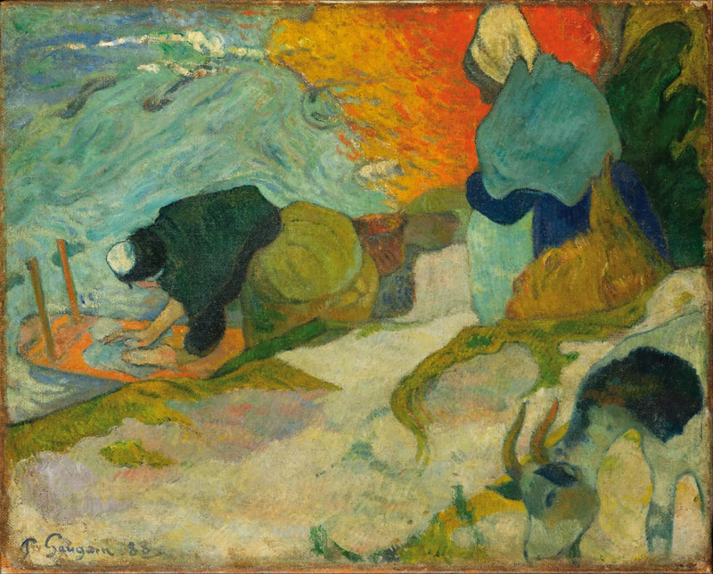 De Wasmachines in Arles - Paul Gauguin