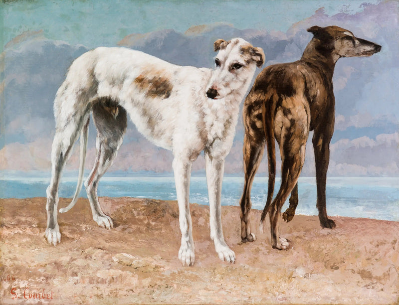 De windhonden van graaf de Choiseul - Gustave Courbet