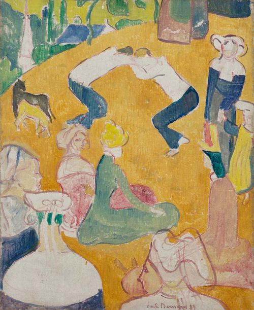 De Bretoense worstelaars - Émile Bernard