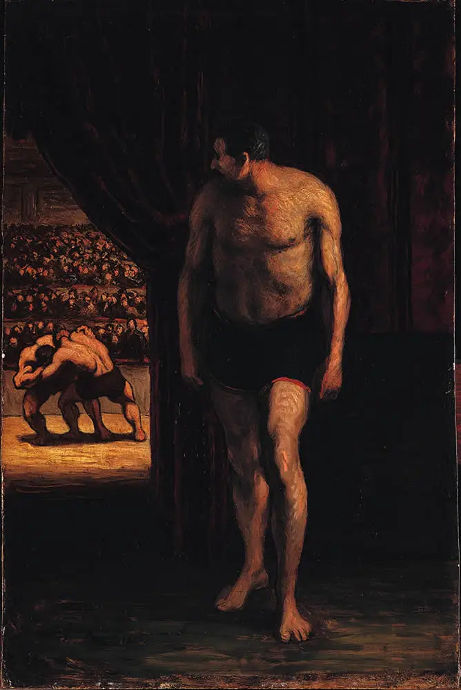 De worstelaars - Honoré Daumier