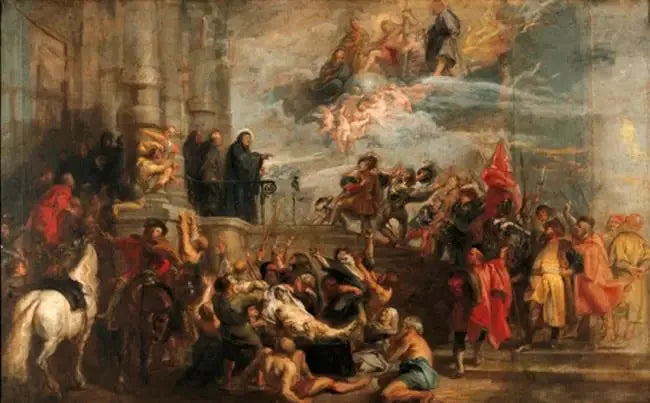 De wonderen van Sint Benpît - Peter Paul Rubens