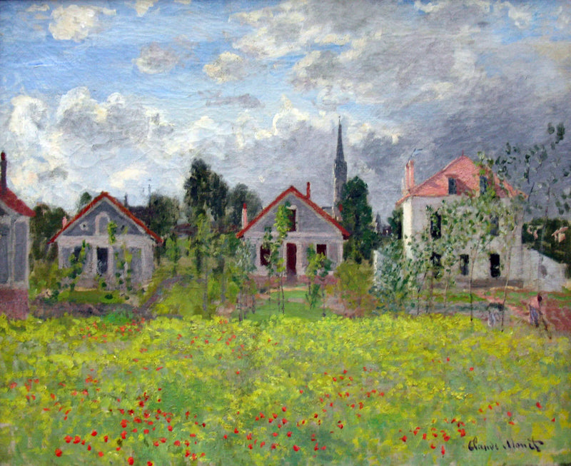 De huizen van Argenteuil - Claude Monet