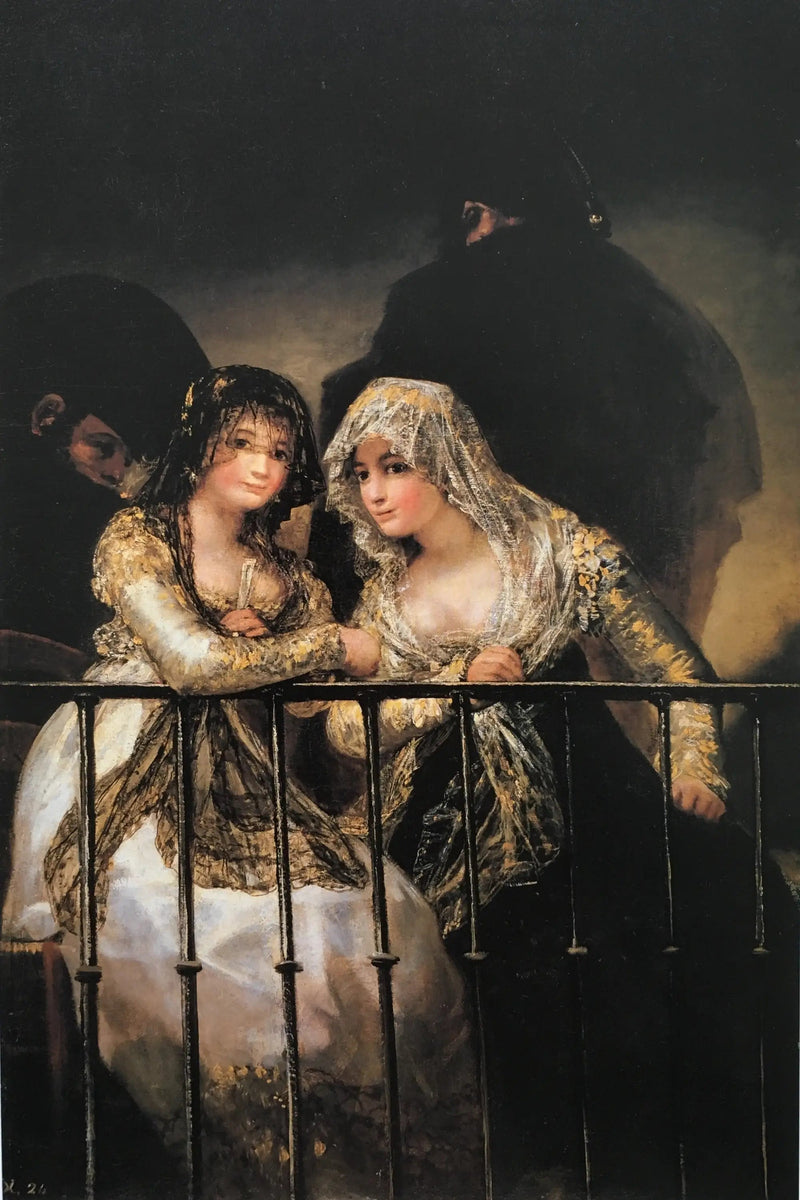 de Majas op het balkon - Francisco de Goya