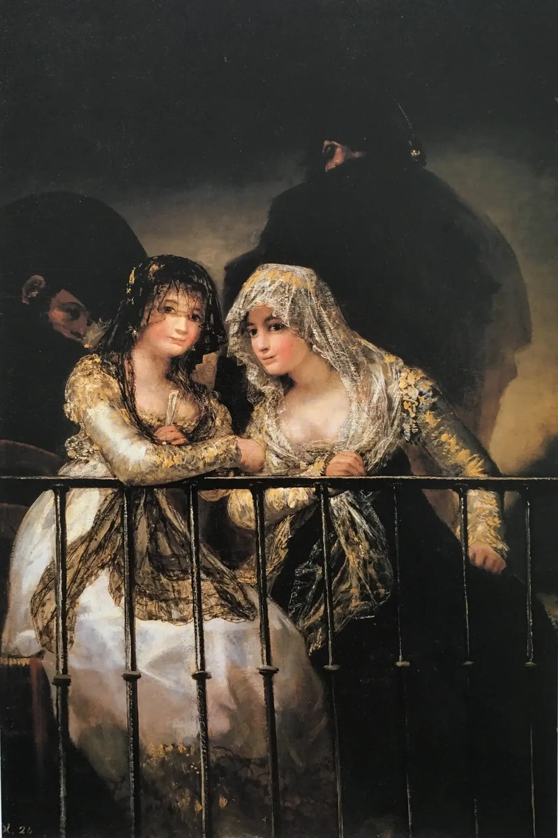 de Majas op het balkon - Francisco de Goya