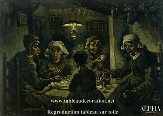 Les Mangeurs de pommes de terre - Van Gogh - Reproductions de tableaux et peintures haut de gamme