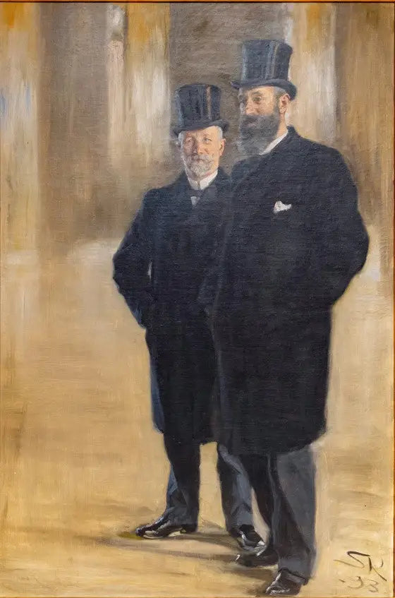 De handelaren Th. Wessel en Emil Vett - Peder Severin Krøyer