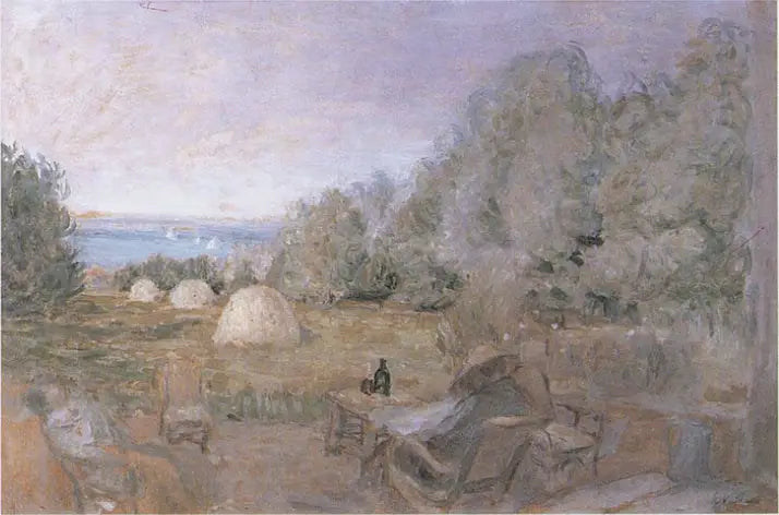 De molens in de tuin van de vonken in Criqueboeuf - Édouard Vuillard