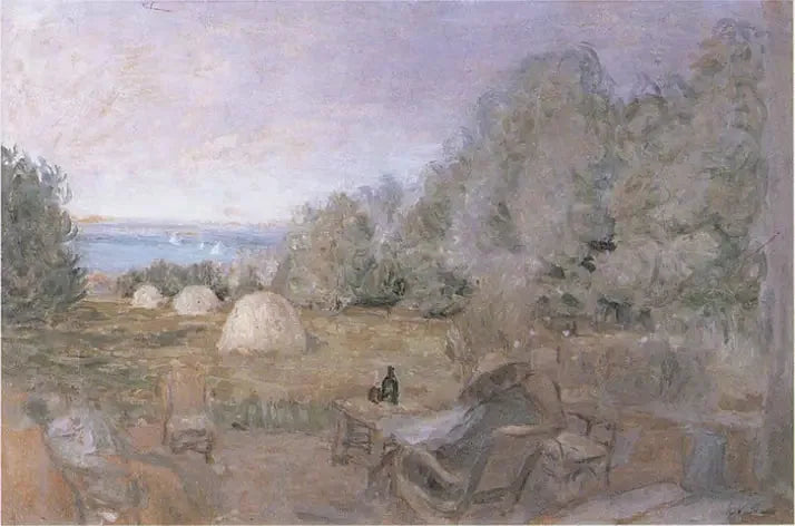 De molens in de tuin van de vonken in Criqueboeuf - Édouard Vuillard