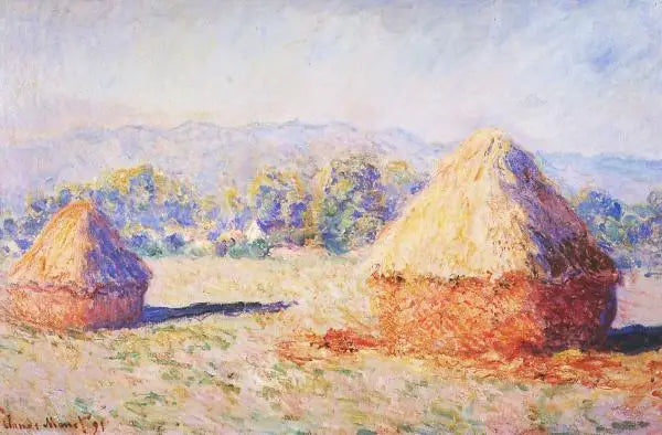 De tarwehalmen in het zonlicht, het effect van de ochtend - Claude Monet