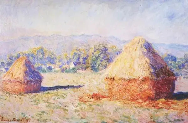 De tarwehalmen in het zonlicht, het effect van de ochtend - Claude Monet