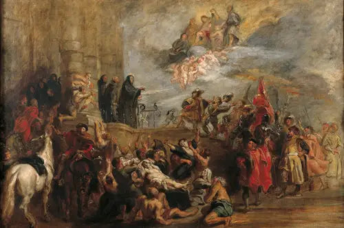 De wonderen van de heilige Benedictus - Eugène Delacroix