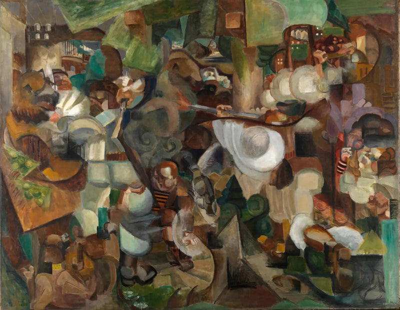 De bergbewoners aangevallen door beren - Henri Le Fauconnier