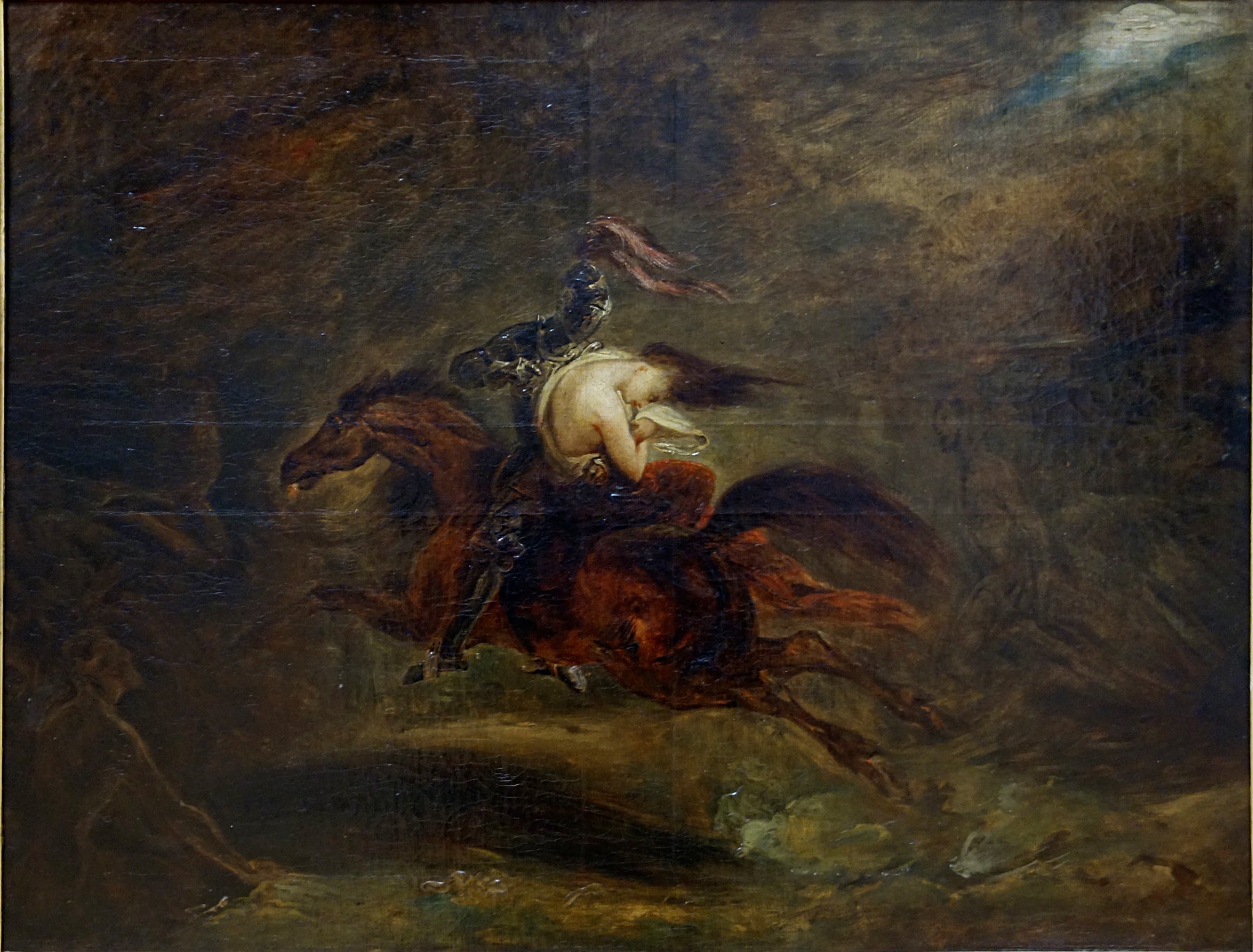 Les morts vont vite (d'après une ballade de Bürger) - Ary Scheffer image 1 reproduction artisanale de tableau